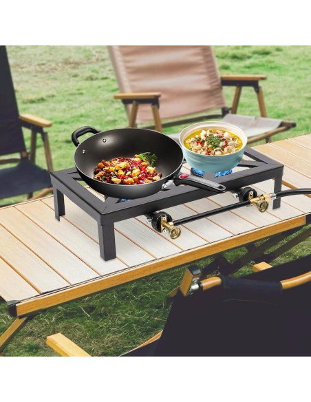 Cocina de Gas Portátil FTUREPAC Doble Quemador 8000W