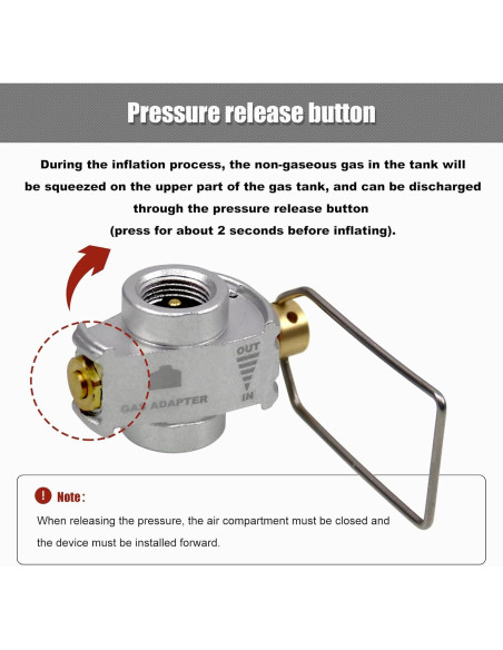 Adaptador de Recarga de Gas RULLINE para Camping - 1 PC