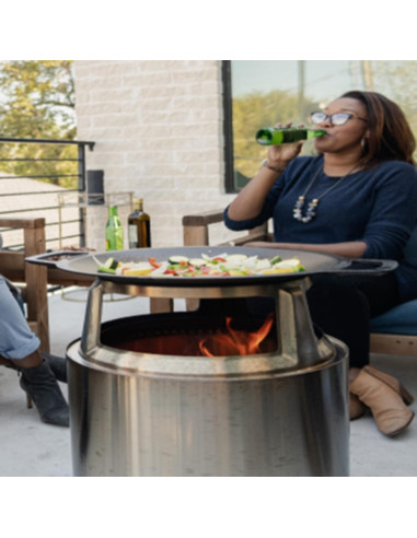 Wok de Hierro Fundido Solo Stove 45.7 cm para Bonfire y Yukon