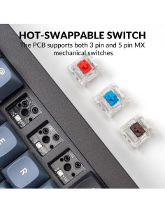 Teclado Mecánico Keychron Q7 70% Programable Gateron Marrón 2