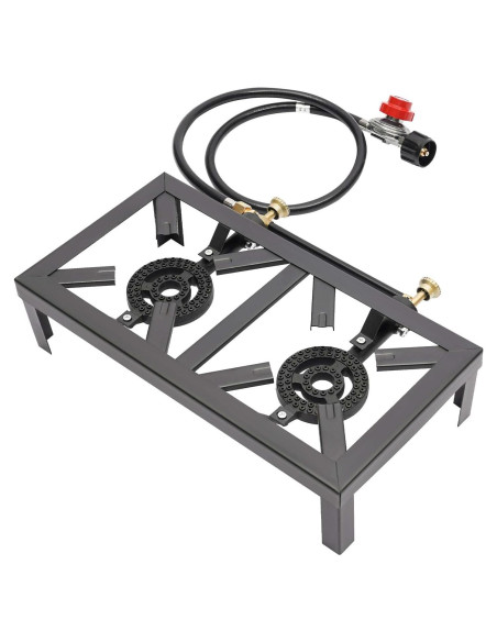 Cocina de Gas Propano Doble Quemador AngelcityCC 8000W