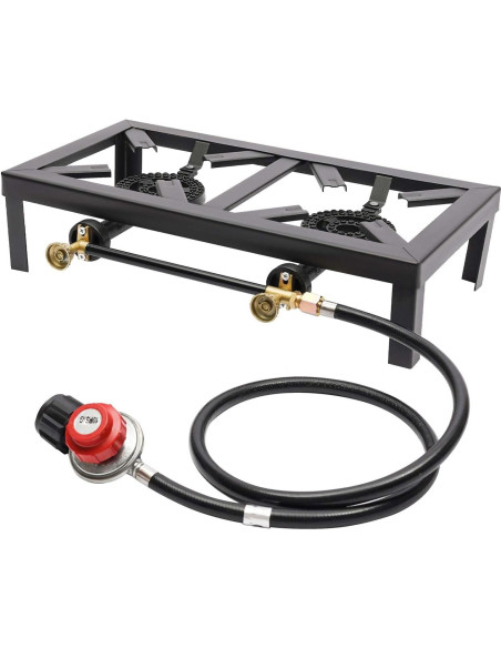 Cocina de Gas Propano Doble Quemador AngelcityCC 8000W