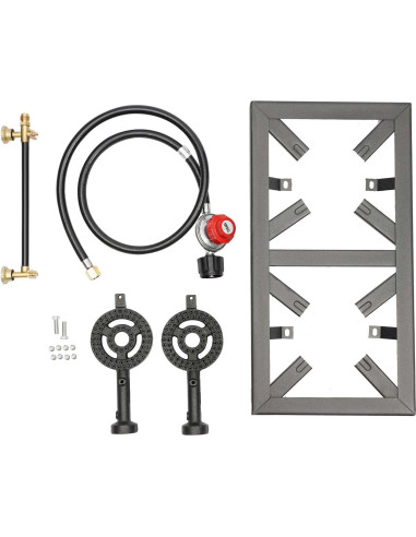 Cocina de Gas Propano Doble Quemador AngelcityCC 8000W