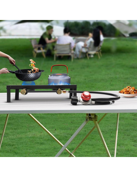 Cocina de Gas Propano Doble Quemador AngelcityCC 8000W