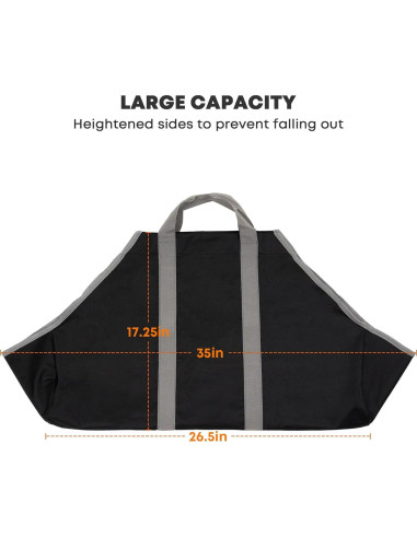 Bolsa Transportadora de Leña Stanbroil 89x44.5cm Impermeable