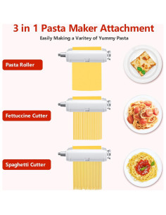 Accesorio para hacer pasta 3 en 1 NEWSETS para Kitchenaid 2