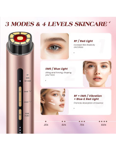 Dispositivo Facial de Microcorriente INTEO - Luz Roja y Azul 2