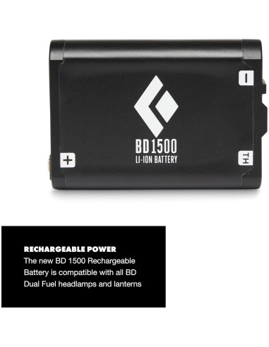 Batería recargable 1500 mAh y cargador Black Diamond BD 1500