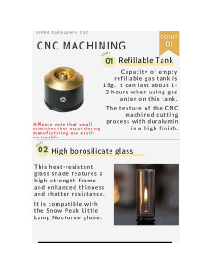 Lámpara de Gas CampingMoon BKT-1D15 Recargable 15g 2