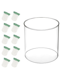 10 Pantallas de Linterna de Propano y Globo de Vidrio SUNJIKA