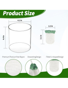 10 Pantallas de Linterna de Propano y Globo de Vidrio SUNJIKA 2