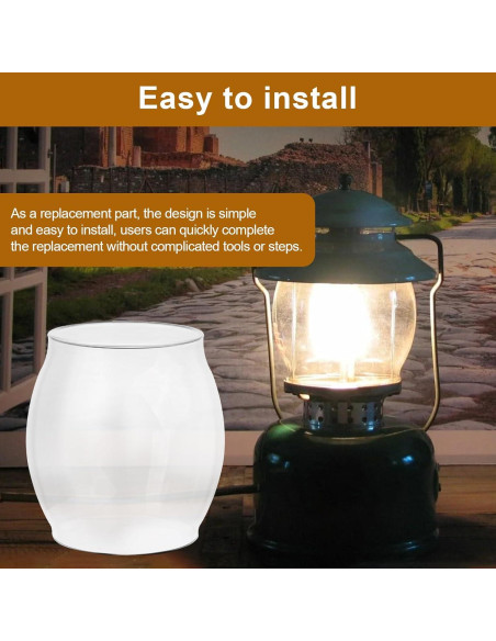 Globo de vidrio para linterna Coleman R690B051 88.9mm