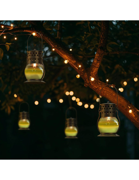 Velas de Citronela Funxim con Linterna Vintage - 3 Piezas 99g