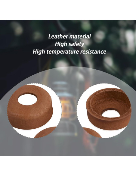 10 Copas de Bomba de Cuero Ciuouient para Estufas Coleman 22mm