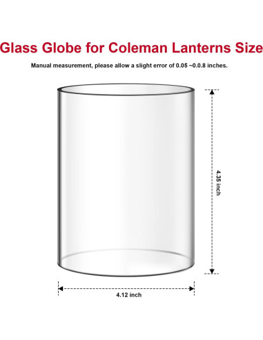 Reemplazo de vidrio para linterna Coleman 288 - HEBRAR