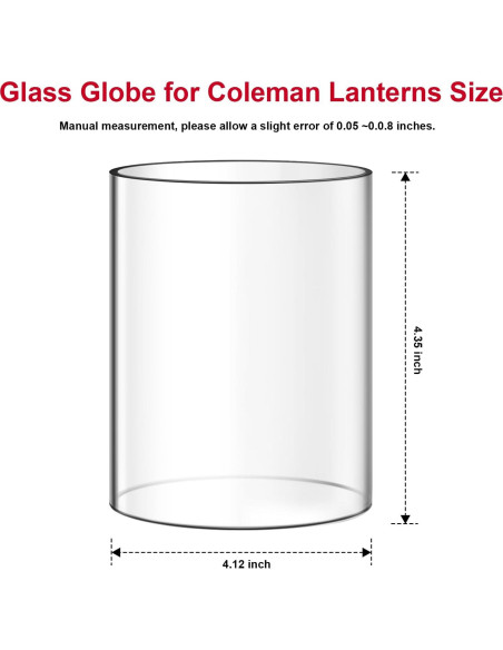 Reemplazo de vidrio para linterna Coleman 288 - HEBRAR