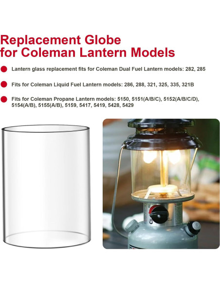 Reemplazo de vidrio para linterna Coleman 288 - HEBRAR