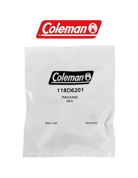 Empaque de Válvula Coleman 118D6201 para Estufas y Linternas
