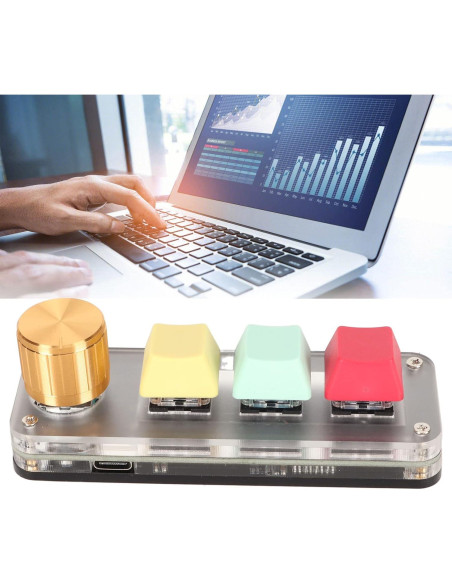 Teclado Mecánico Mini Programable Dilwe 3 Teclas USB Tipo C