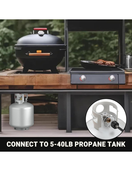 Adaptador de Manguera de Propano ONLYFIRE 12 Pies para Tanques de 20 lb