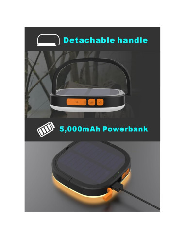 Linterna LED Recargable SAMUUN 5000mAh 2000 Lúmenes IP65