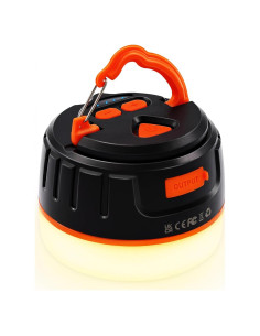 Linterna de Camping LED Yonktoo 1000LM Recargable IPX5 Naranja