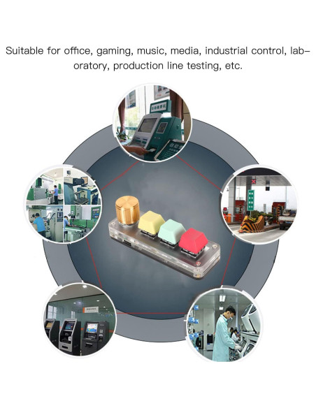 Teclado Mecánico Mini Programable Dilwe 3 Teclas USB Tipo C