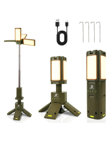 Lámpara de Camping DUSKTEC 2000LM Recargable IPX7 14000mAh