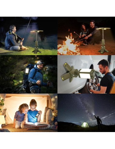 Lámpara de Camping DUSKTEC 2000LM Recargable IPX7 14000mAh