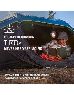 Linterna LED Clásica Coleman 300 Lúmenes Resistente al Agua 2