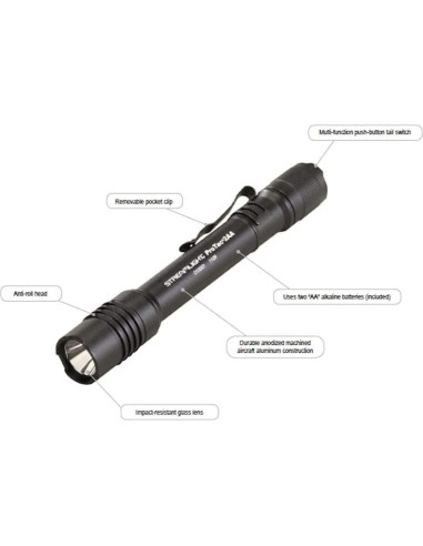 Linterna Táctica Streamlight ProTac 2AA-X 270 Lúmenes Negra