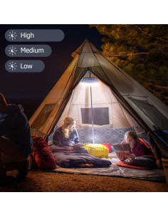 Luz Solar de Camping LeKaufen 4500LM Recargable USB IPX4 2