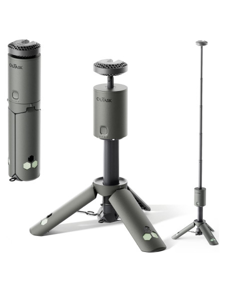 Lámpara de Camping Telescópica Outask Verde Militar 12000mAh