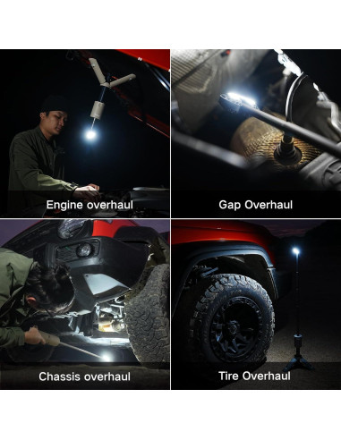 Lámpara de Camping Telescópica Outask Verde Militar 12000mAh