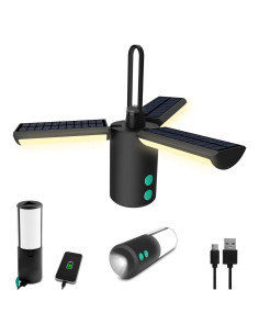 Linterna LED Recargable JINHODY 8000mAh 4000LM Solar USB-C