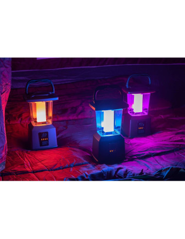 Linterna LED Enbrighten Recargable 650 Lúmenes Rojo 28 cm