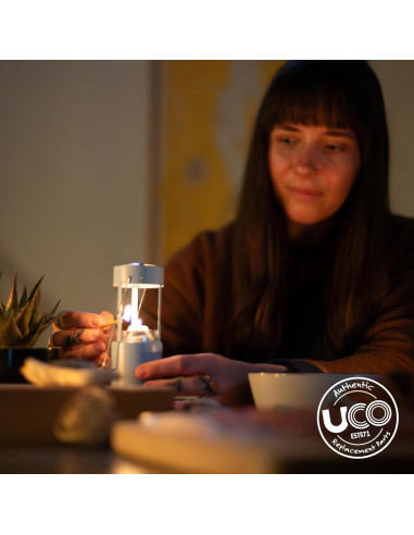 Velas Blancas UCO de 9 Horas para Linternas - Paquete de 3