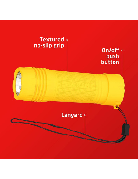 Paquete de 6 Linternas LED Mini Eveready, 85 Lúmenes, Compactas