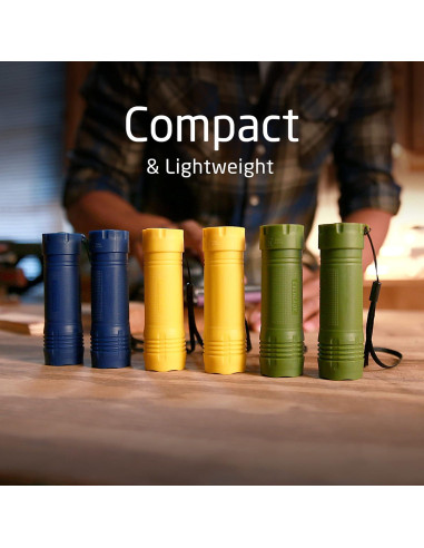 Paquete de 6 Linternas LED Mini Eveready, 85 Lúmenes, Compactas