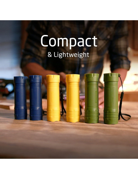 Paquete de 6 Linternas LED Mini Eveready, 85 Lúmenes, Compactas