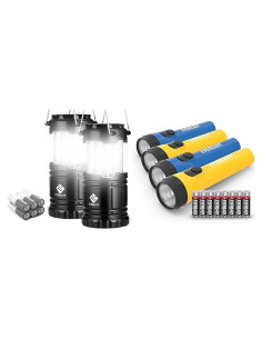 Linterna LED Etekcity y EVEREADY - Paquete de 4, 140 lúmenes