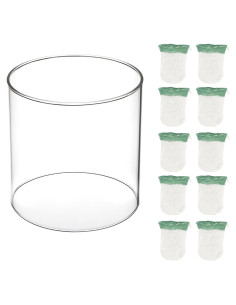 Paquete de 10 Mantillas de Linterna Propano LVACODV con Globo Vidrio