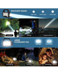 Linterna Solar Multifuncional Yeatem con Carga USB 299g 2