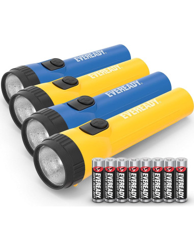 Linterna LED Etekcity y EVEREADY - Paquete de 4, 140 lúmenes