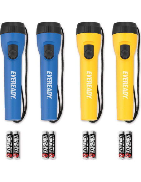 Linterna LED Etekcity y EVEREADY - Paquete de 4, 140 lúmenes