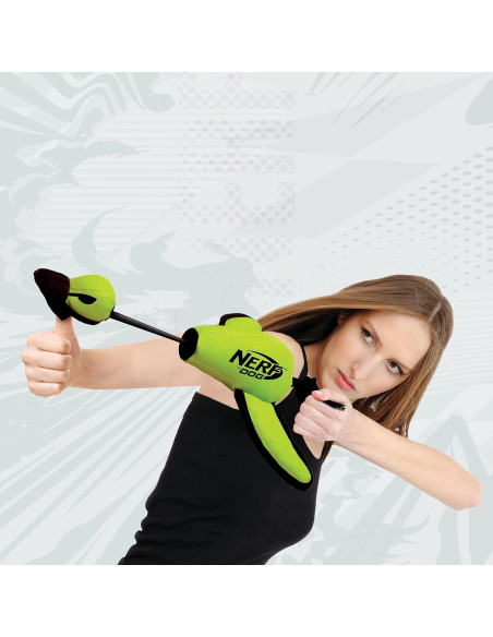 Juguete para Perros Nerf Dog Trackshot Lanzador Pato 41.9cm Verde