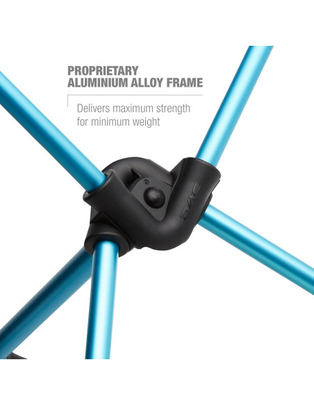 Silla Helinox Sunset Plegable Alta para Camping Negra 1.54 kg