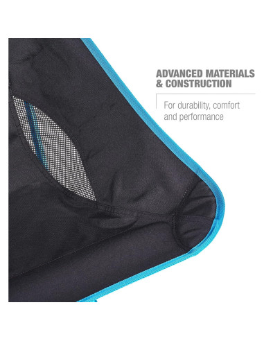 Silla Helinox Sunset Plegable Alta para Camping Negra 1.54 kg