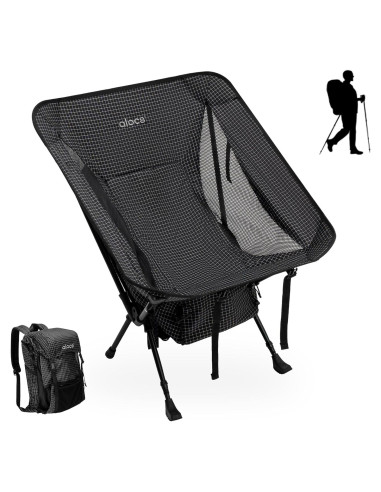 Silla de Camping Alocs 3-en-1 con Bastones de Trekking