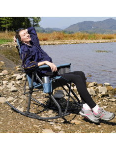 Silla de Camping Plegable Portal Charles con Respaldo Alto 2